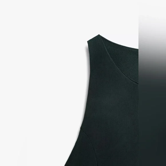 ZARA LONG TULLE GODET DRESS - Picture 7 of 7